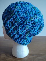 New Hand Crocheted Ribbed Hat - £12.75 GBP