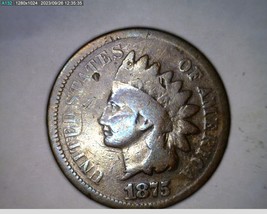 1875 Indian Head Cent item No. 65-424 - £14.17 GBP