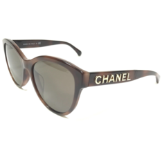 CHANEL Sunglasses 5458-A c.1661/3 Brown Tortoise Cat Eye Frames Brown Lenses - £203.20 GBP