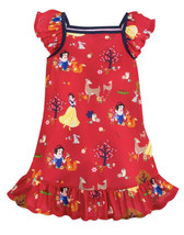 Disney Store Snow White Red Nightshirt Gown for Girls Size 4 OR 5/6 NWT - £19.15 GBP