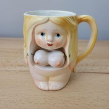 VTG 70s Betty Swinging BOOB Mug SPENCER GIFTS Nude LADY Cup Naughty Bare... - $25.73