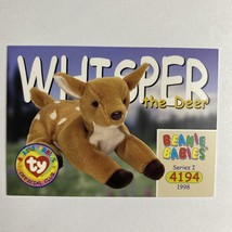 Whisper the Deer 1998 Series I 4194 Beanie Babies Official Club Trading Card - £1.33 GBP