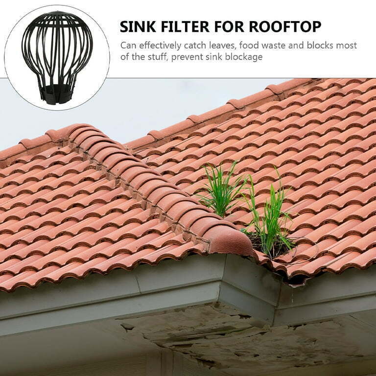 8 Pcs Gutter Guards Leaf Filter Gutter Strainers Roof Downspout Guards