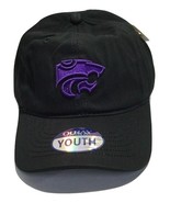 NCAA Kansas State Wildcats Hat - YOUTH Cap  -Embroidered Logo - Black - £9.92 GBP