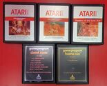 Atari 2600 Video Games Lot of 5 Raiders of the Ark, Street Racer, Home R... - $32.97