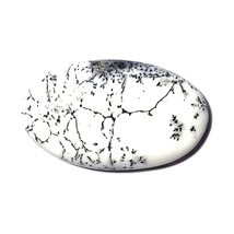 13.39 Carats TCW 100% Natural Beautiful Dendritic Agate Oval Cabochon Gem By DVG - £10.17 GBP