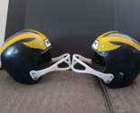 VTG 2 Hutch Michigan Wolverines Football Helmets Man Cave Plastic Replic... - $74.76