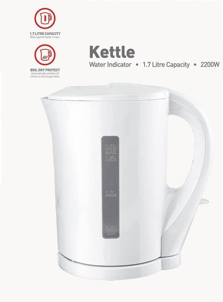 1.7 Liter Electric Kettle Immersed Cordless Dual Water Indicator 2kw