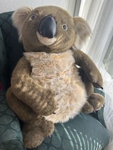 FAO Schwarz Koala Bear Stuffed Animal  Realistic 27 In Support Plush Toy Lovey - $75.99