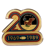 VTG NASA Apollo 11 The First Manned Lunar Landing 20th Anniv Pin Rockwel... - $277.08 MXN