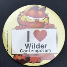 Garfield I Love Wilder Contemporary Vintage Button Pinback Pin School Kentucky - £8.64 GBP