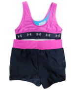 Under Armour Girls Bikini Top and Swim Shorts Set Size 4 Pink Black NEW ... - $39.69 CAD