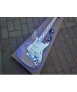 Acrylic Glass body Single Wave Electric Guitar Fingerboard With LED Ligh... - $339.00+