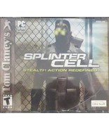Tom Clancy&#39;s Splinter Cell Stealth Action Redefined Pc Game 2 disc set - $7.56