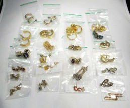 Lot 24 Pair Pierced Earrings Individually Bagged C2882 - £36.44 GBP