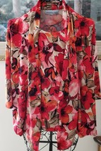 Samantha Grey ~ Women&#39;s Size Large ~ Layered ~ Multicolored Sweater - £23.53 GBP