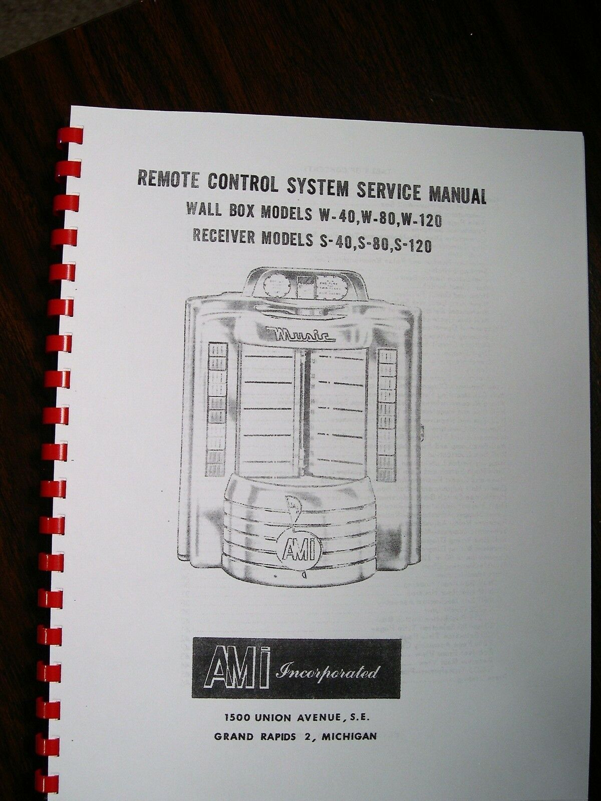 AMI Wall Box W-40-80-120 Receiver S-40-80-120 Manual - $24.74