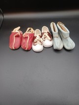 Vintage 1950&#39;S Infant Size Baby Shoe Lot Of 3 - £31.96 GBP