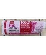 Owens Corning Pink EcoTouch Insulation  R-6.7 Roll 2” Thick 16” W  5.3 s... - £18.26 GBP