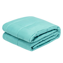 15lbs 60&quot;x80&quot; Heavy Weighted Blanket Natural Bamboo Fabric Soft Breathable Green - £67.92 GBP