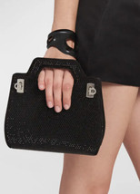 Ferragamo Wanda Top Handle Bag Strassed Black $3500 - $1,385.01