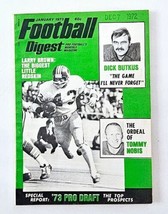 VTG Football Digest Magazine January 1973 Larry Brown, Dick Butkus No Label - £21.30 GBP