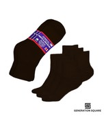 12 Pairs Diabetic Ankle Cushioned Socks Brown Overall Unisex - $16.99