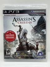 Assassin&#39;s Creed III (Sony PlayStation 3, PS3, 2012) Factory Sealed - £11.35 GBP