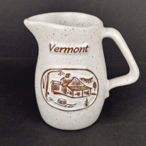 Vintage Onion River Pottery Stoneware Vermont Syrup Pitcher Creamer - £7.92 GBP
