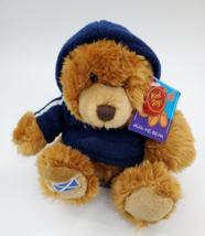 Keel Toys Hug Me Brown Bear Scotland w Blue Hoodie Plush 7&quot; Stuffed Toy B96 - $9.99