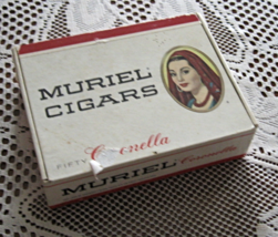 Muriel Cigar Box- Coronella -EMPTY-6 Cents-USA- Early 1950&#39;s - $9.00