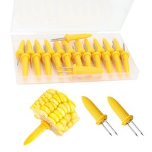 24 Pack Stainless Steel Corn Holders, Corn On The Grill, Corn On The Cob... - $15.99