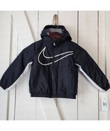 NIKE Boys/Toddlers Full-Zip Fleece Lined Woven Jacket Black Size 3T NWT - $52.90 CAD