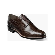 00055, Stacy Adams Leather Shoes Anaconda Print Lace Up All Colors image 6