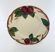 Franciscan Earthenware Apple Pattern Salad Plate Brown Red Green USA Back Stamp - £13.39 GBP