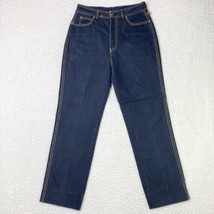 Vintage Bon Jour Jeans Womens 18 High Rise Straight Stretch Denim BJ Pants 30x28 - £14.78 GBP