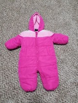 Vtg Faded Glory Toddlers 18M Pink Two Tone Full Zip Snow Suit - $12.99