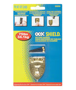 OOK 55006 Picture Hangers, Art Hangers, Shield Design, Brass, Reusable P... - €16,90 EUR