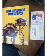 1974 Milwaukee Brewers vs Kansas City Royals Program Scorecard All Star ... - £15.66 GBP
