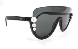 FENDI Women&#39;s Sunglasses FF0296/S 807IR 140 Black PEARL accent MADE IN I... - £123.61 GBP