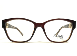 Parade Eyeglasses Frames 2118 BROWN/SAFARI Beige Gold Cheetah Print 52-17-138 - £36.60 GBP