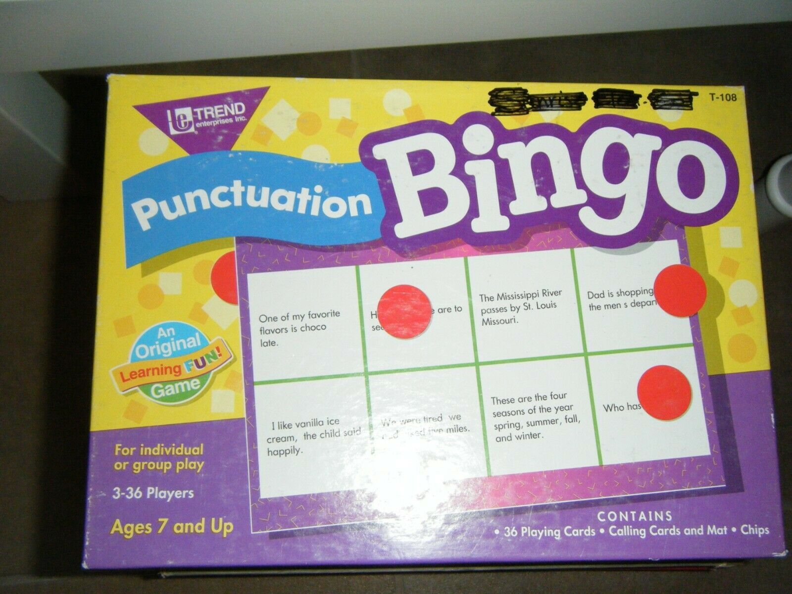 Trend USA Bingo and Punctuation Bingo - Great for Teachers - $15.29