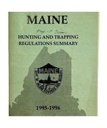 Maine 1995-96 Hunting &amp; Trapping Regulations Vintage 1st Printing Bookle... - $27.34 CAD