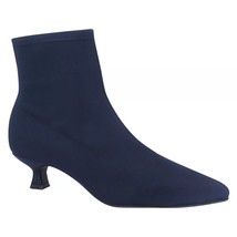 Impo Women Pointed Toe Kitten Heel Sock Booties Garda Size US 7.5M Midnight Blue - $52.47