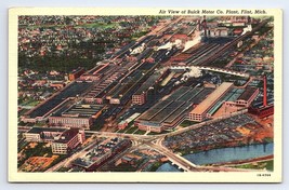 Postcard Aerial View Buick Motor Company Plant Flint Michigan MI - $3.75