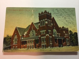 Antique 1922 First Baptist Church, E. St. Louis, ILL, Mailed to Jonesboro ILL - £4.04 GBP