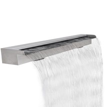 vidaXL Swimming Pool Fountain Silver SS 304 stainless steel 47.2 in - $195.52