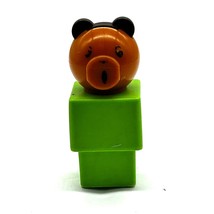 Fisher Price Jumbo Square Green Shape 3 1/2&quot; Replacement Figure from Thr... - £6.03 GBP