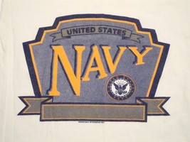 Vtg United States Navy USA Military T Shirt S  - $12.38