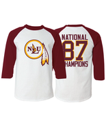 NLU Northeast Louisiana University 1987 National Champions Raglan T-Shirt - £21.49 GBP